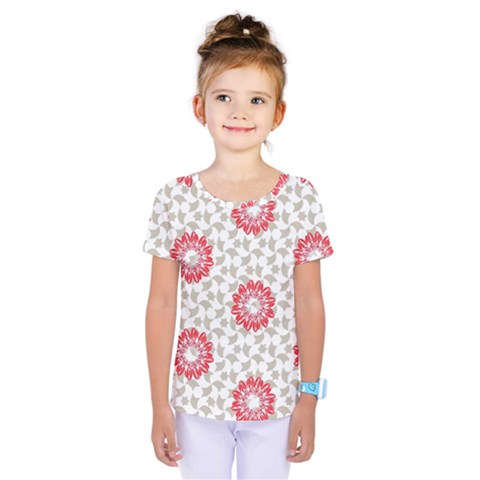 Stamping Pattern Fashion Background Kids  One Piece Tee by Celenk