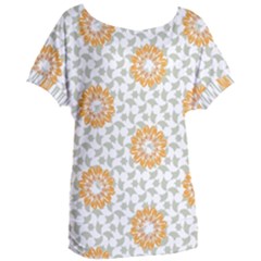 Stamping Pattern Fashion Background Women s Oversized Tee