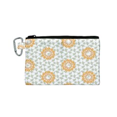 Stamping Pattern Fashion Background Canvas Cosmetic Bag (small)