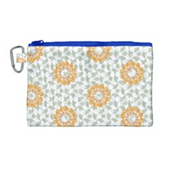 Stamping Pattern Fashion Background Canvas Cosmetic Bag (large)