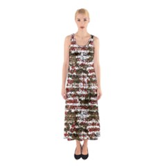 Grunge Textured Abstract Pattern Sleeveless Maxi Dress by dflcprints