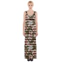 Grunge Textured Abstract Pattern Maxi Thigh Split Dress View1