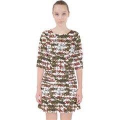 Grunge Textured Abstract Pattern Pocket Dress by dflcprints