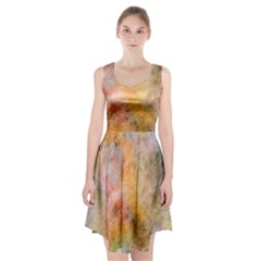 Texture Pattern Background Marbled Racerback Midi Dress by Celenk