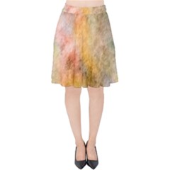 Texture Pattern Background Marbled Velvet High Waist Skirt by Celenk