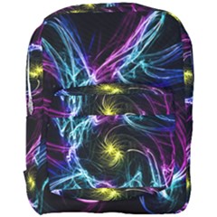 Abstract Art Color Design Lines Full Print Backpack by Celenk