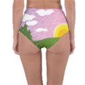 Pine Trees Sunrise Sunset Reversible High-Waist Bikini Bottoms View2