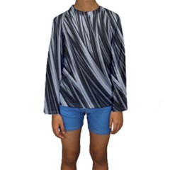 Fractal Mathematics Abstract Kids  Long Sleeve Swimwear by Celenk