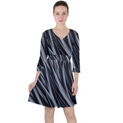 Fractal Mathematics Abstract Ruffle Dress