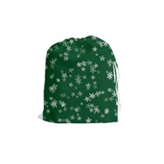 Template Winter Christmas Xmas Drawstring Pouches (medium) 