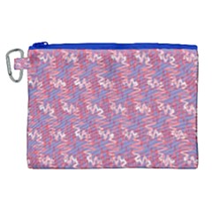 Pattern Abstract Squiggles Gliftex Canvas Cosmetic Bag (xl)