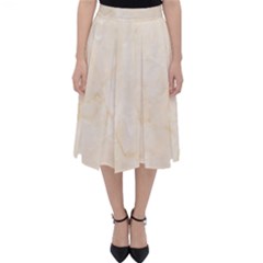 Rock Tile Marble Structure Folding Skater Skirt by Celenk