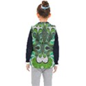 Fractal Art Green Pattern Design Kid s Puffer Vest View2