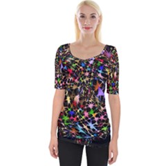 Network Integration Intertwined Wide Neckline Tee