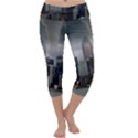 Tornado Storm Lightning Skyline Capri Yoga Leggings View1