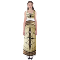 Compass North South East Wes Empire Waist Maxi Dress by Celenk