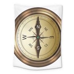 Compass North South East Wes Medium Tapestry by Celenk