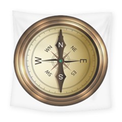 Compass North South East Wes Square Tapestry (large) by Celenk