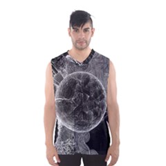 Space Universe Earth Rocket Men s Basketball Tank Top by Celenk