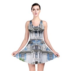 Squad Latvia Architecture Reversible Skater Dress by Celenk