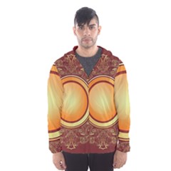 Badge Gilding Sun Red Oriental Hooded Wind Breaker (men)