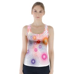 Stars Fireworks Colors Racer Back Sports Top by Celenk