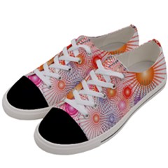 Stars Fireworks Colors Women s Low Top Canvas Sneakers by Celenk