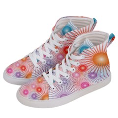 Stars Fireworks Colors Women s Hi-top Skate Sneakers by Celenk