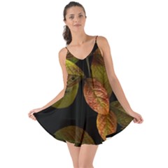 Autumn Leaves Foliage Love The Sun Cover Up by Celenk