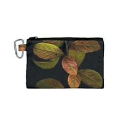 Autumn Leaves Foliage Canvas Cosmetic Bag (small)