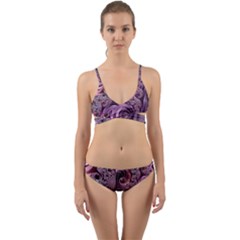 Abstract Art Fractal Wrap Around Bikini Set