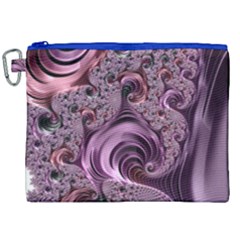 Abstract Art Fractal Canvas Cosmetic Bag (xxl) by Celenk