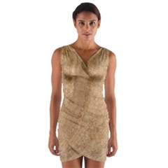 Rock Tile Marble Structure Wrap Front Bodycon Dress by Celenk