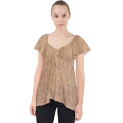 Rock Tile Marble Structure Lace Front Dolly Top by Celenk