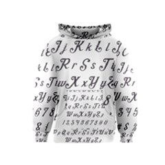 Font Lettering Alphabet Writing Kids  Pullover Hoodie by Celenk