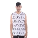 Font Lettering Alphabet Writing Men s Basketball Tank Top View1