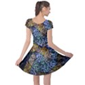 Multi Color Tile Twirl Octagon Cap Sleeve Dress View2