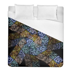 Multi Color Tile Twirl Octagon Duvet Cover (full/ Double Size) by Celenk