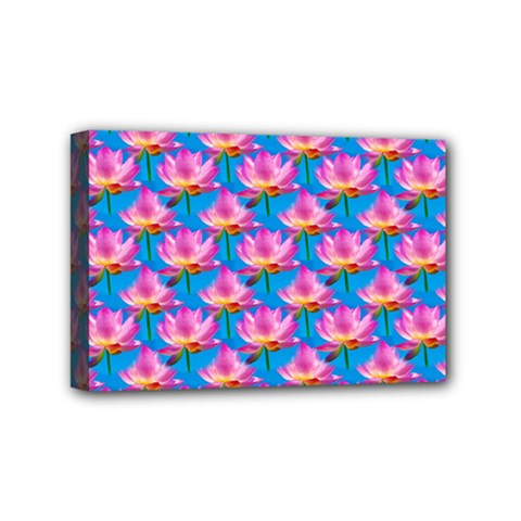 Seamless Flower Pattern Colorful Mini Canvas 6  X 4  by Celenk