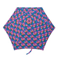 Seamless Flower Pattern Colorful Mini Folding Umbrellas by Celenk