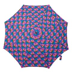 Seamless Flower Pattern Colorful Hook Handle Umbrellas (large) by Celenk