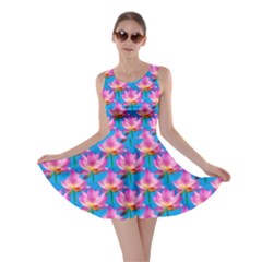 Seamless Flower Pattern Colorful Skater Dress by Celenk