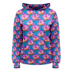 Seamless Flower Pattern Colorful Women s Pullover Hoodie by Celenk