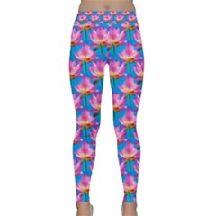 Seamless Flower Pattern Colorful Classic Yoga Leggings by Celenk