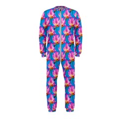 Seamless Flower Pattern Colorful Onepiece Jumpsuit (kids) by Celenk