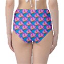 Seamless Flower Pattern Colorful High-Waist Bikini Bottoms View2