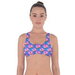 Seamless Flower Pattern Colorful Got No Strings Sports Bra by Celenk