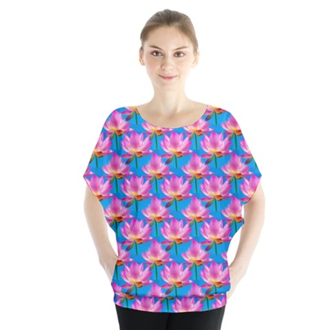 Seamless Flower Pattern Colorful Blouse by Celenk