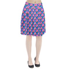 Seamless Flower Pattern Colorful Pleated Skirt by Celenk