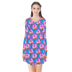 Seamless Flower Pattern Colorful Flare Dress by Celenk